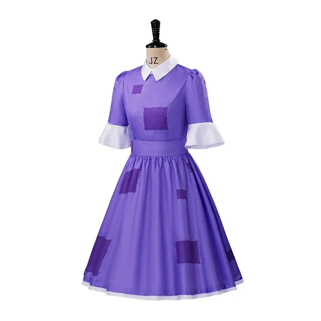 Amazing Digital Circus Ragatha Cosplay Costume for Adult Women Patch Printed Dress Halloween Stage Performance Fancy Dress