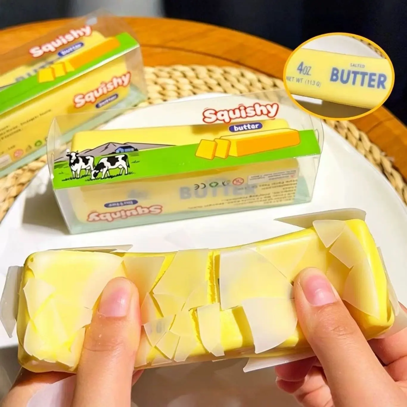 Viral crunchy butter stress-relief suqishy