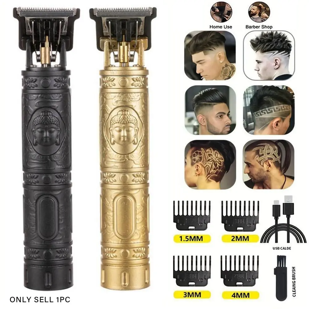 T9 Rechargeable Electric Hair Clipper and Beard Trimmer, Cordless Hair Clippers, Barber Hair Clippers, USB Fade Clipper, Versatile Grooming Tool for Men, Portable Hair Cutting Machine for All Body Hair, Wireless Hair Trimmer