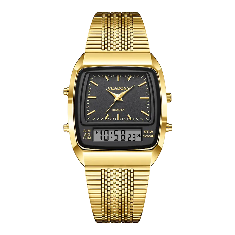 Men's Fashion Watch-5157-Gold&Black