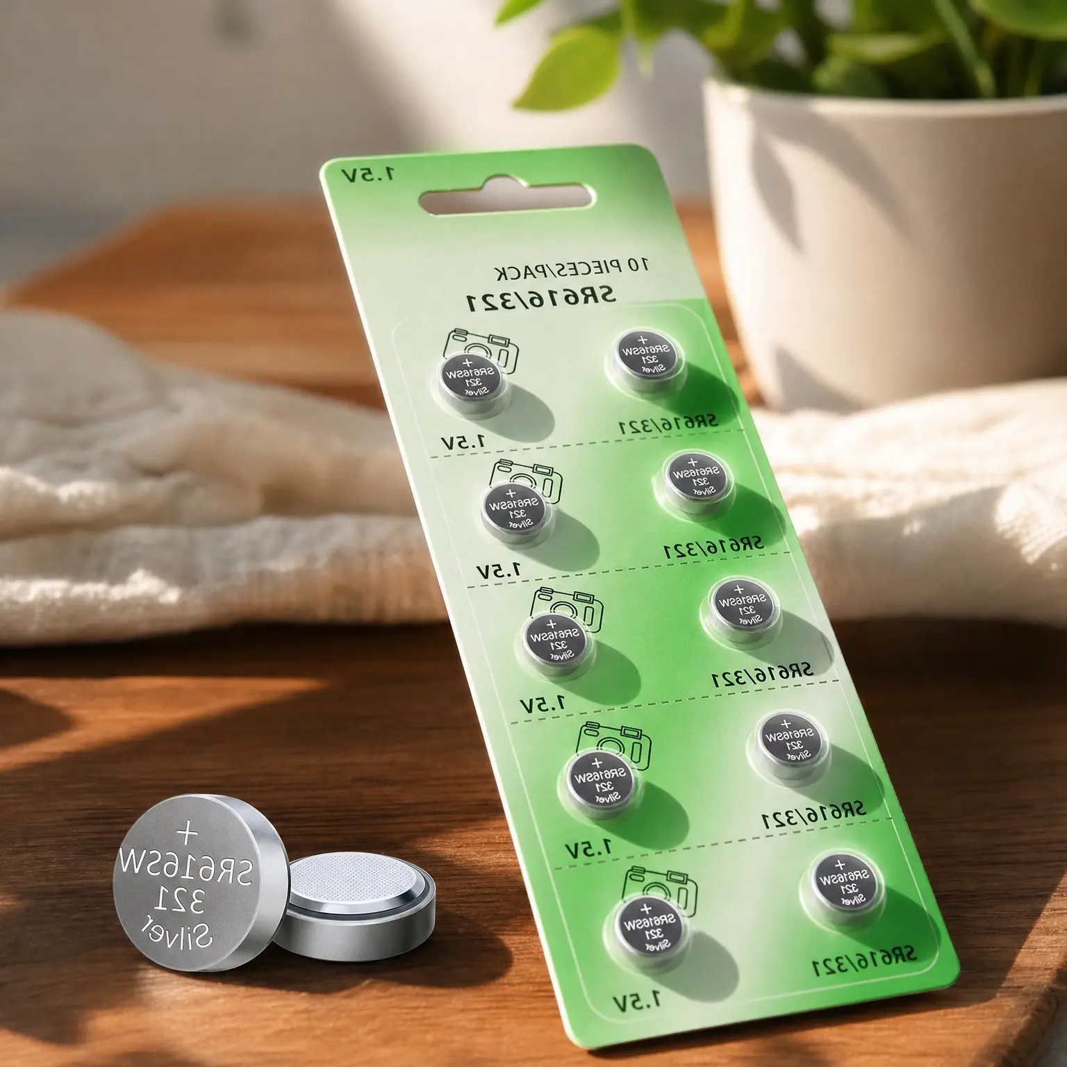 321 SR616SW 1.5V Button Cell Watch Battery (10-Pack)Gift