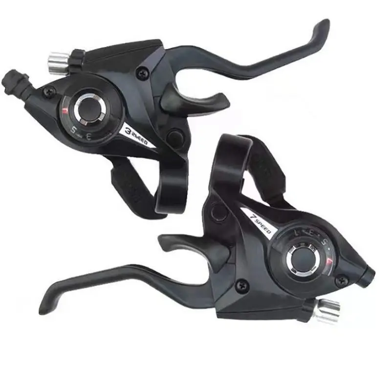 Mountain bike integrated thumb shifters and brake levers, mountain bike shifter, 21-speed 24-gear all-aluminum 8-speed shifter