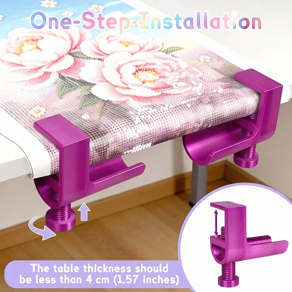 Diamond Painting Tools & Accessories, Diy Crafting Tools, Multifunctional Adjustable Clamp Fixing Stand, Seller for DIY Creation & Desktop Organization, Craft Enthusiasts' Auxiliary Tool for Cross-Stitch & Diamond Sticking Painting, Multiple Colors