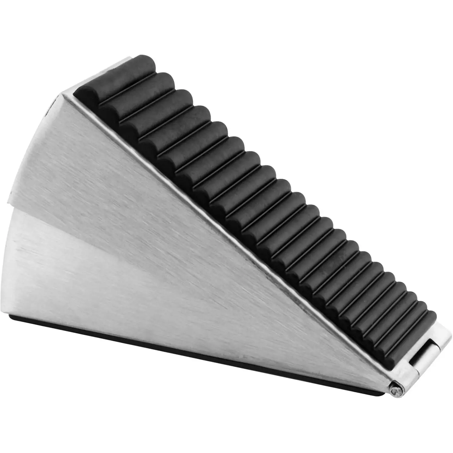 Door Stopper - Heavy Duty Door Stoppers Wedge, Tall Door Stop for Bottom of Door  Rubber, 3 Inch High Adjustable Spring  Spring,Door Wedge Stopper Suits Any Heavy Door (Black)