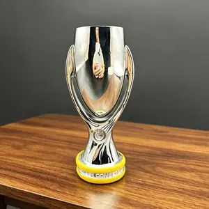 1PC European Super Cup Trophy, Football Match Award, Fan Memorial Souvenir, Collector's Item, Desk Placement, No Wooden Material