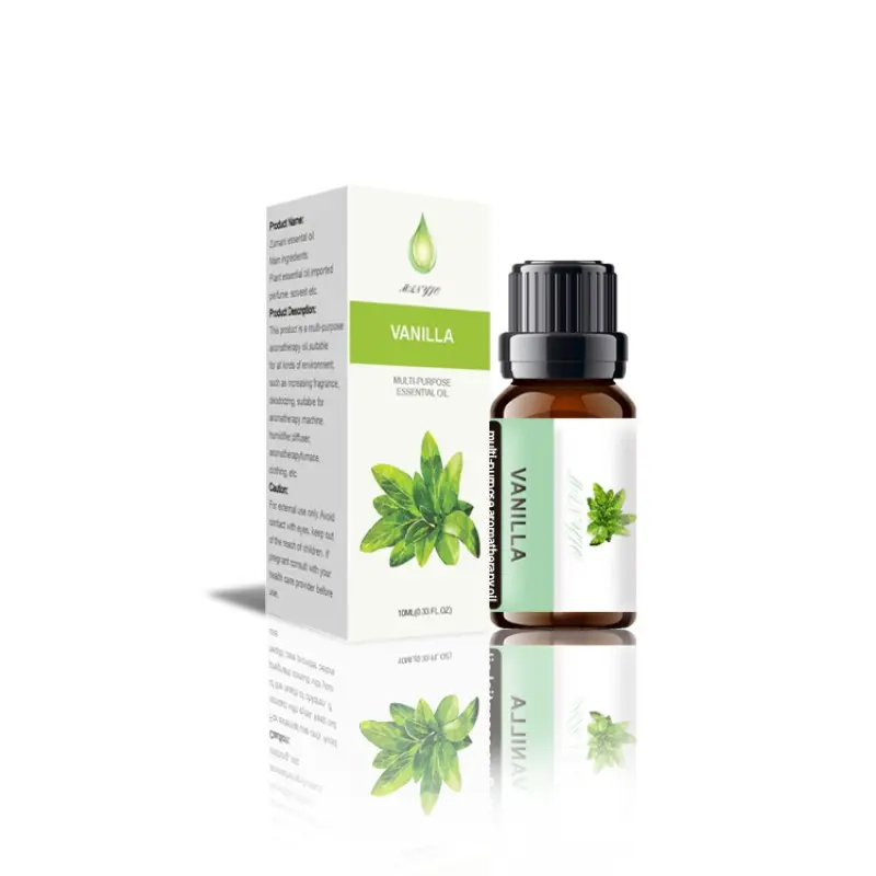 10ML Vanilla Scented Water Soluble Essential Oil, Ideal for Reed Diffusers, Humidifiers, Home, Bedroom, Office, Fresh Air, Relieves Fatigue