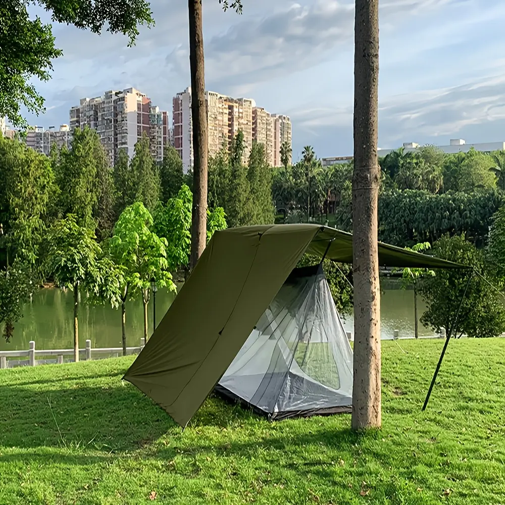 19 Hanging Point Awning Tent: Easy to Install And Shade Multi-Functional Shelter - Beach Pavilion Outdoor Create Your Ideal Outdoor Getaway