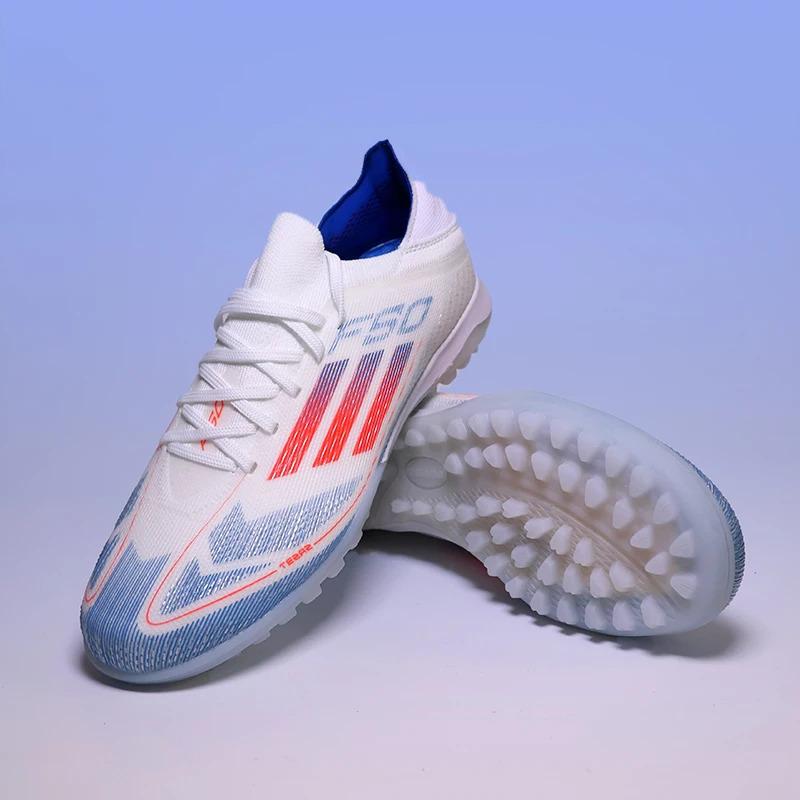 Professional F50 Soccer Cleats – FG/TF Studded Football Boots for Men Women, Durable Comfortable Shoes for Grass Training & Competition