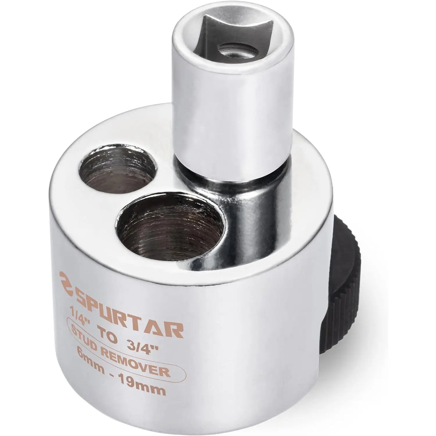 Stud Remover Fit 1/4" to 3/4" (6 to 19mm) Bolt Extractor Nut Splitter with Knurled Roller and Cam Lock, Stud Extractor Tool for Broken Bolt Remover or Seized Nuts, Grip Damaged Screws