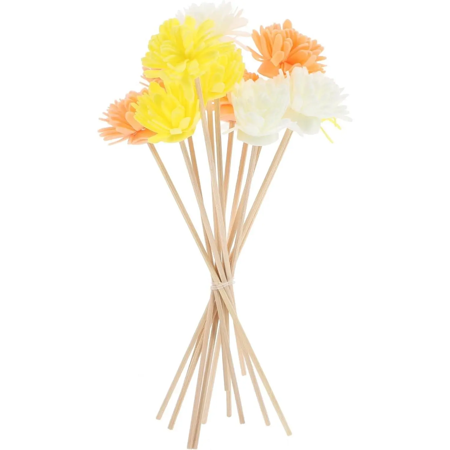 12Pcs Dried Flower Diffuser Sticks Refill Flower Reed Diffuser Sticks Replacement Reeds for Essential Oil Bottles Aromatherapy Home Fragrance Decorative Sticks