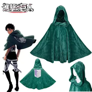 Attack on Titan Anime peripherals two-dimensional Halloween capes creative personalities velvet warm capes cosplay props, gifts