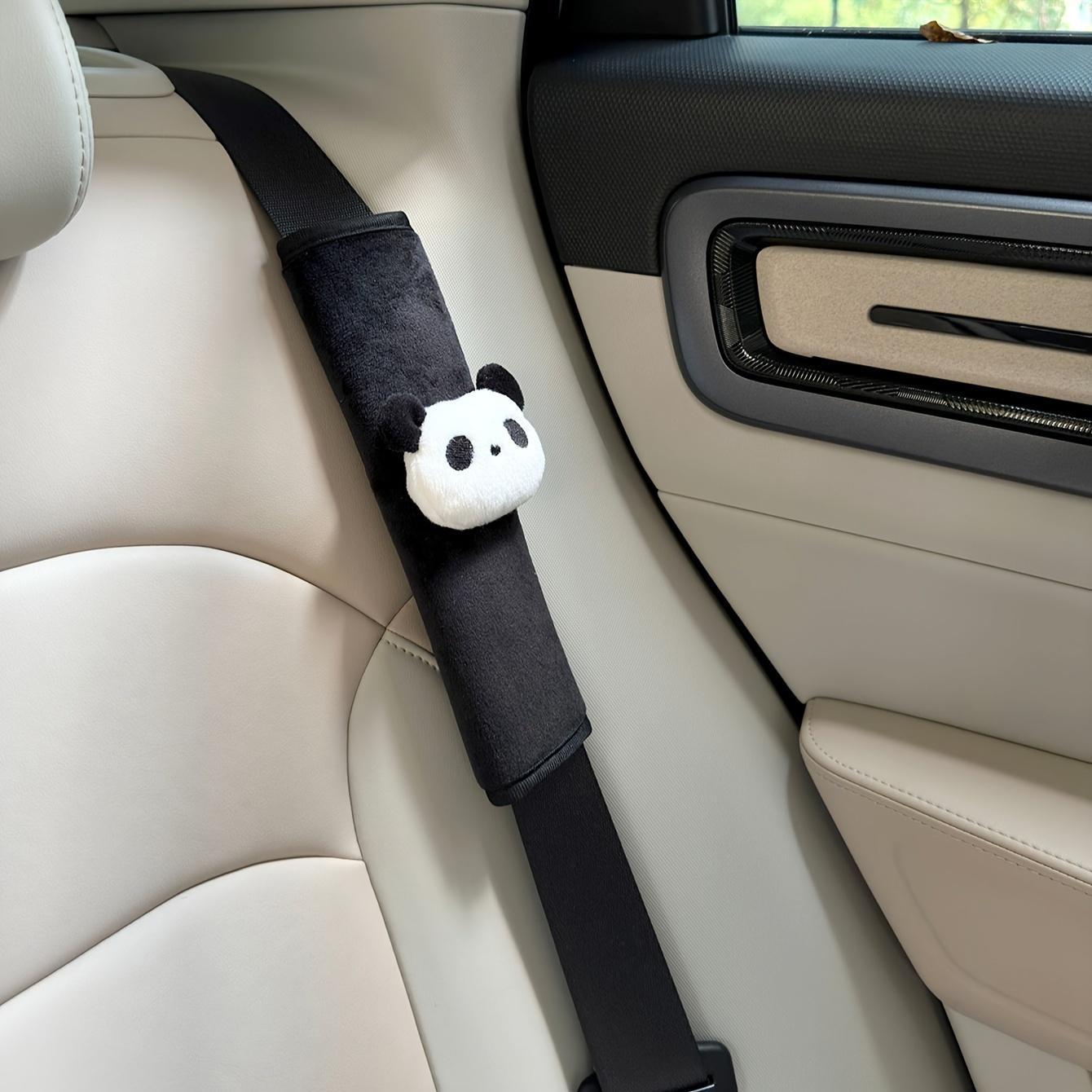 Cute Panda Design Car Seat Belt Shoulder Pad, Creative Car Seat Belt Shoulder Protector, Car Interior Decoration Accessories for Women & Girls