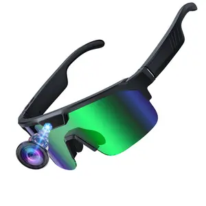 Smart Sport Glasses with Camera,   8MP Anti-Shake Camera, 4GB Memory Build-in , 1200P Video Recording,  ABS+PC Frame, 270Mah Battery, Bluetooth Call ,Music Control ,AI Translation,AI  Image Recognition