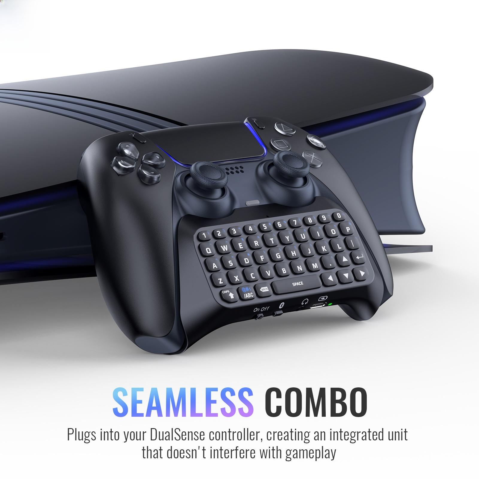 🎙️ PS5 Controller Wireless Keyboard |   Built-in Speaker for Voice Chat - Gamer Must-Have ✅ PS5 Wireless Controller Keyboard with Speaker |   Lag-Free Voice Chat - Essential Accessory