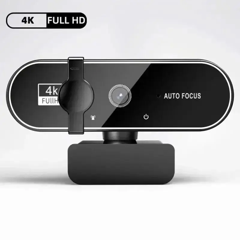 8MP Compact External Webcam with 3840x2160 4K Resolution, Microphone, Autofocus, USB2.0 Compatibility for Windows PC, Laptop, iOS MacBook Video Calling