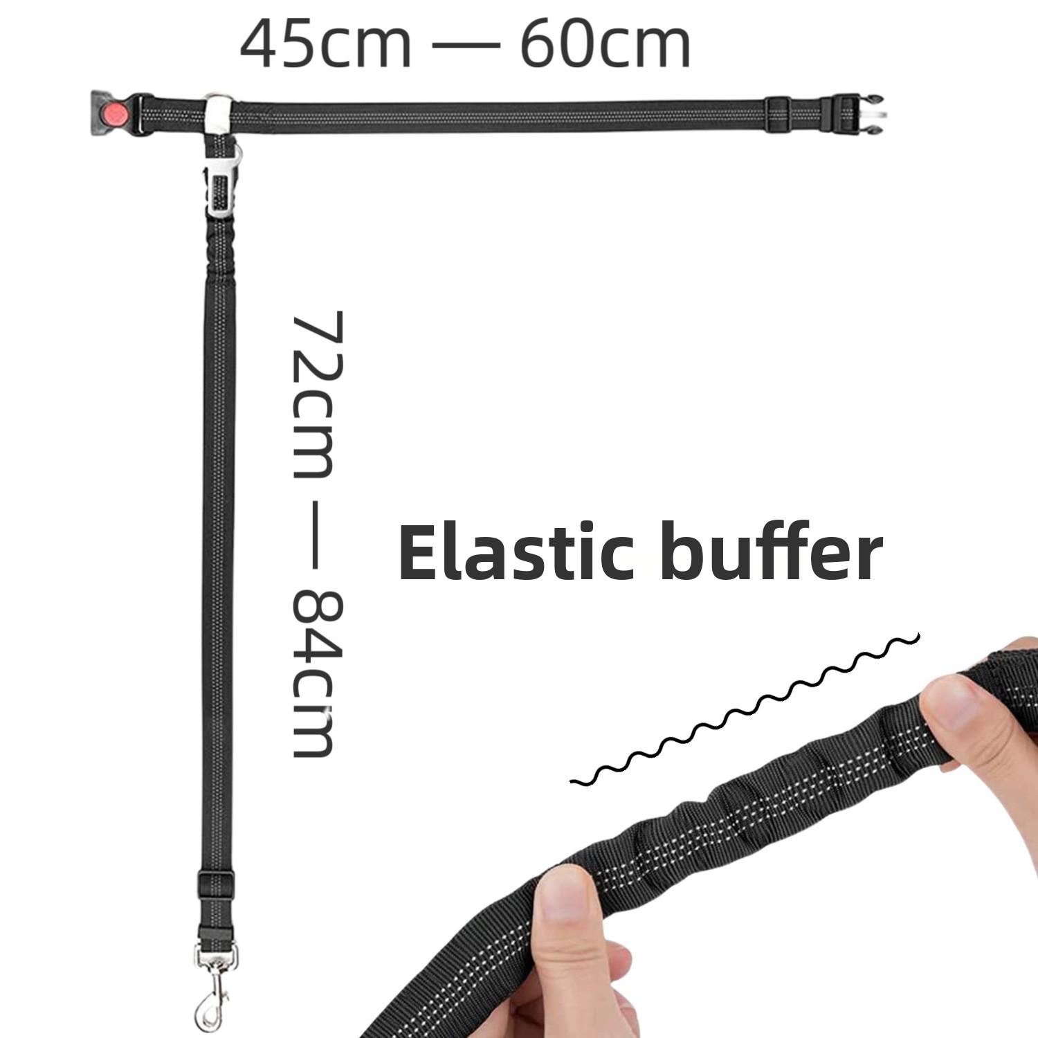 Pet Car Safety Belt, Multifunctional Elastic Retractable Leash for Medium & Large Dogs, Anti-Pull Walking Lead