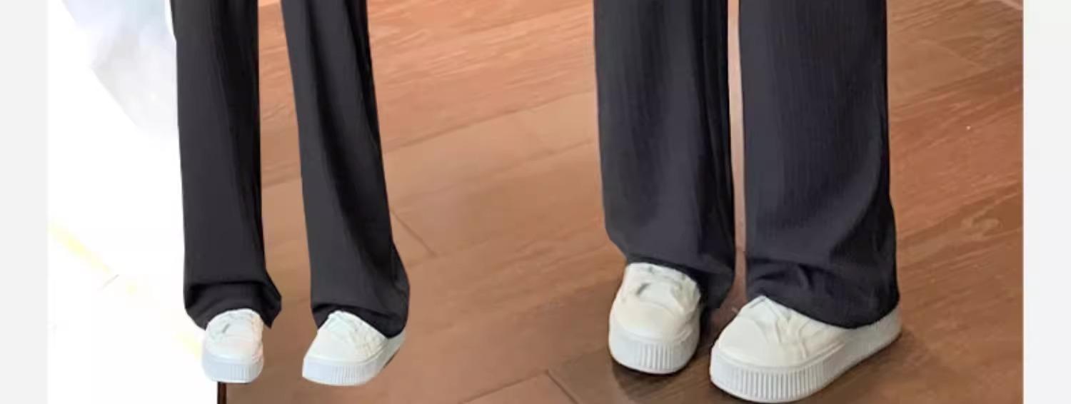 New Maternity Pants Spring and Fall Summer Petite No Toddler Drawstring Straight Pants Wide Leg Pants Pants Maternity Wear