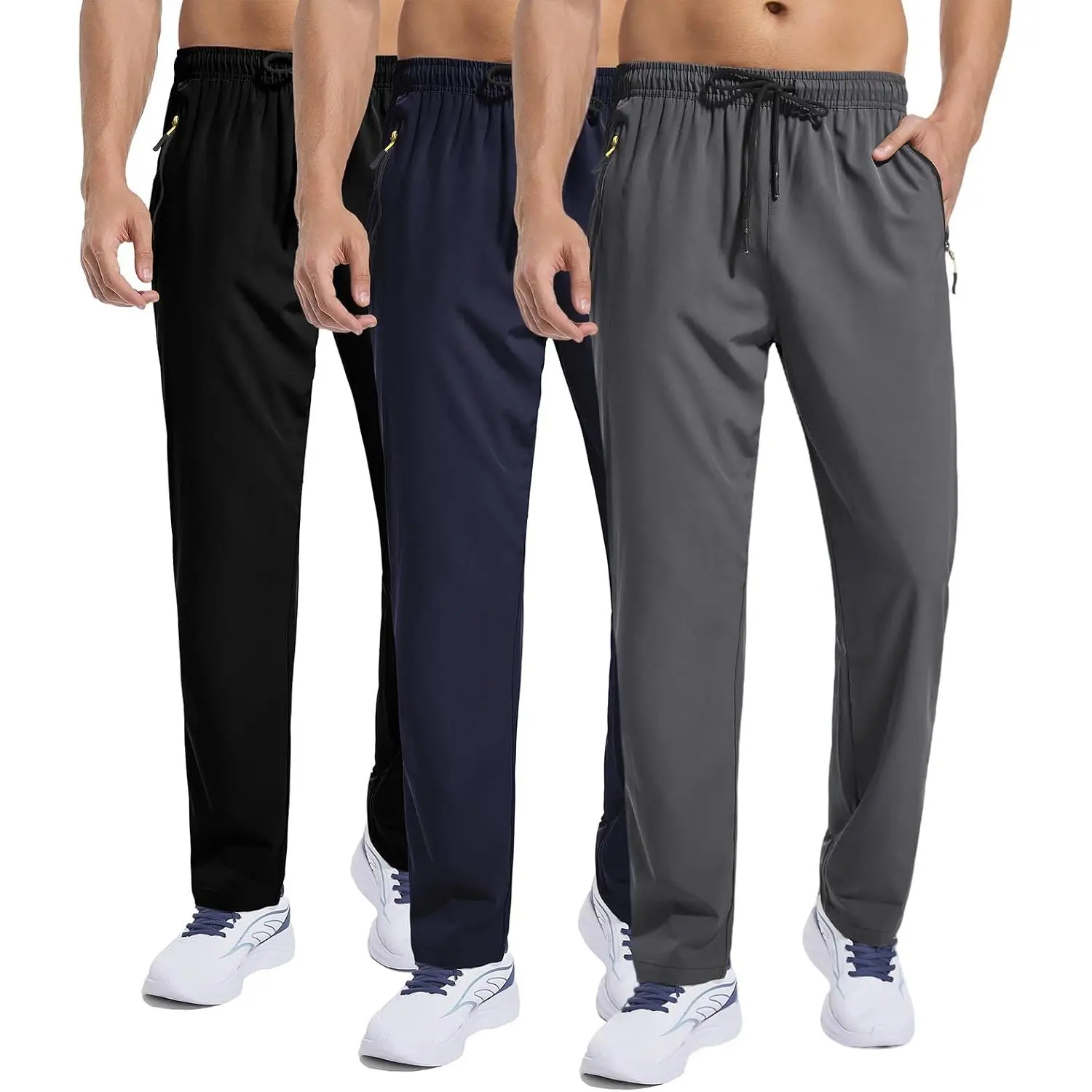 Zoofly Men's Sweatpants Athletic Pants Breathable Quick Dry Water Resistant Jogger Track Pants Workout Hiking Pants