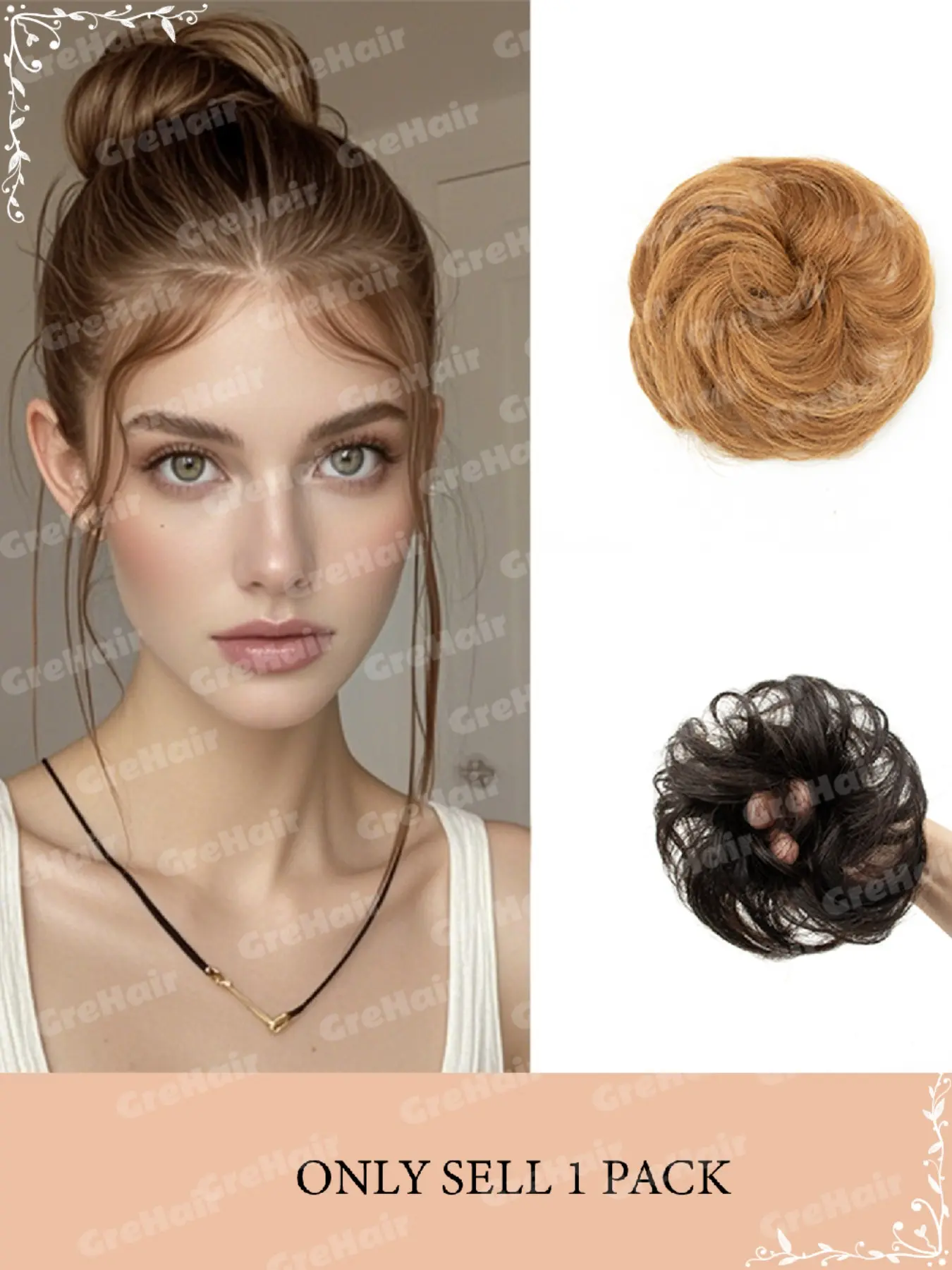 Messy Hair Buns 4 Inch Lightweight 20g Versatile Ponytail Holder, Multiple Colors Available, Perfect for Everyday Styling