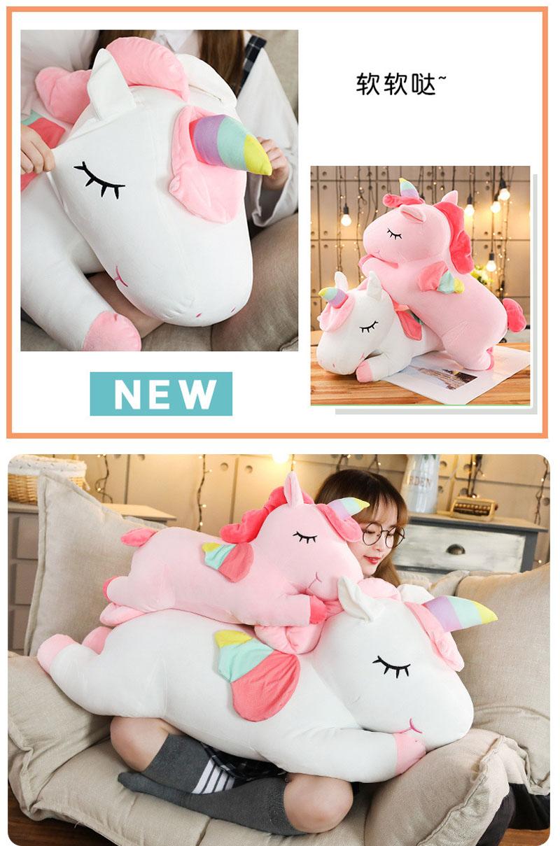 25cm-35CM Kawaii Giant Unicorn Plush Toy Soft Stuffed Unicorn Soft Dolls Animal Horse Toys For Children Pillow Birthday Gifts