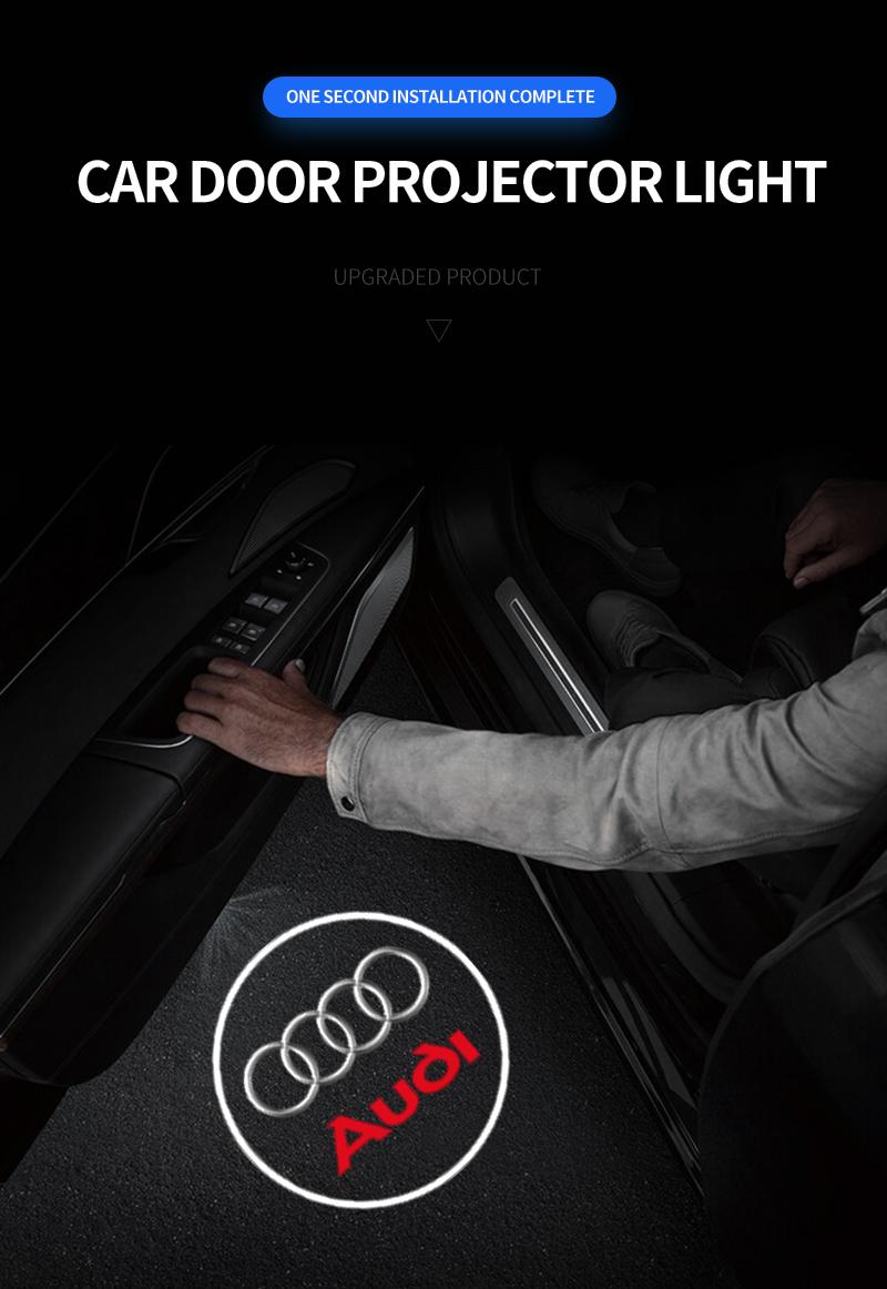 Car Led Courtesy Door Logo Projector Customize Lamp For Audi