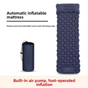 Cross-border outdoor inflatable mattress, camping tent sleeping pad, air mattress, portable inflatable mattress, outdoor moisture-proof pad