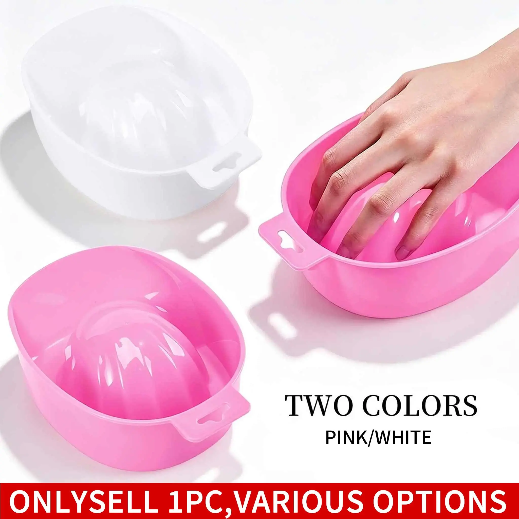 1pc Pink Double-Layer Efficient Nail Soak Bowl, Nail Polish Remover Bowl, Nail Care Tool, Manicure Supplies, Suitable For Nail Extensions, Nail Care Tool Accessories
