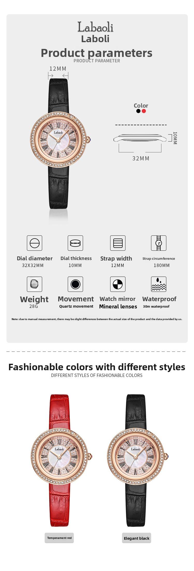 Elegant Women's Luxury Fashion Retro Quartz Watch with Adjustable Fit, Waterproof, Vintage Design, Ideal for Parties & Daily Wear- Perfect Date Night Gift for Anniversary and Birthday & Mother’s Day