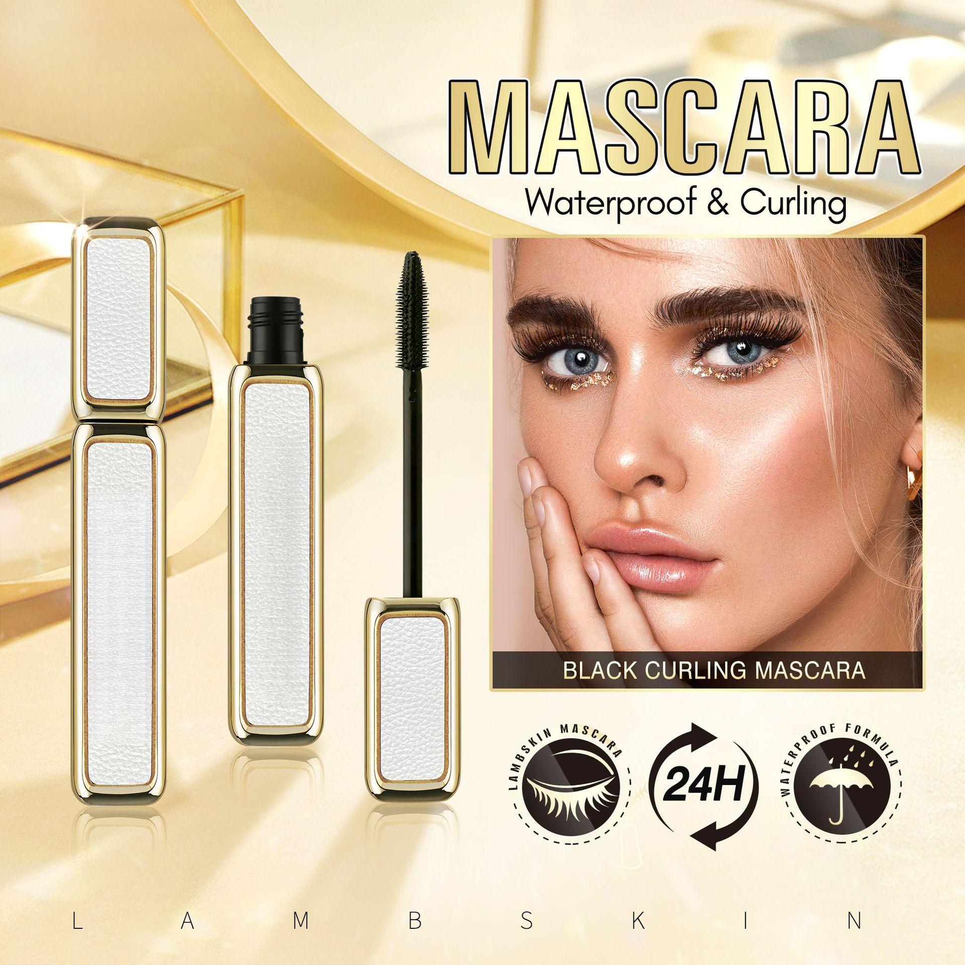 Lambskin Gold Mascara - Waterproof, Smudge-proof, Lengthening, Volumizing, Curling Eyelash Primer