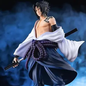 Naruto Figure Sasuke Uchiha Curse Seal Form Standing Sword Anime Collectible Model, Naruto Merchandise Statue, Anime Fan Gift