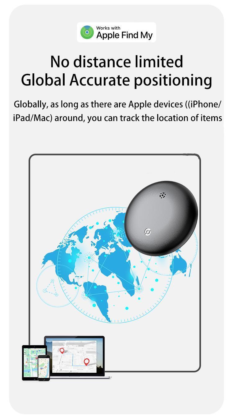 Magnetic Smart Tracking Tag GPS Tracker for Car Works with Apple Find My iOS Only Mini Trackers Device with Weatherproof Magnetic Case No Monthly Fee Best Hidden GPS Trackers Anti Lost Device