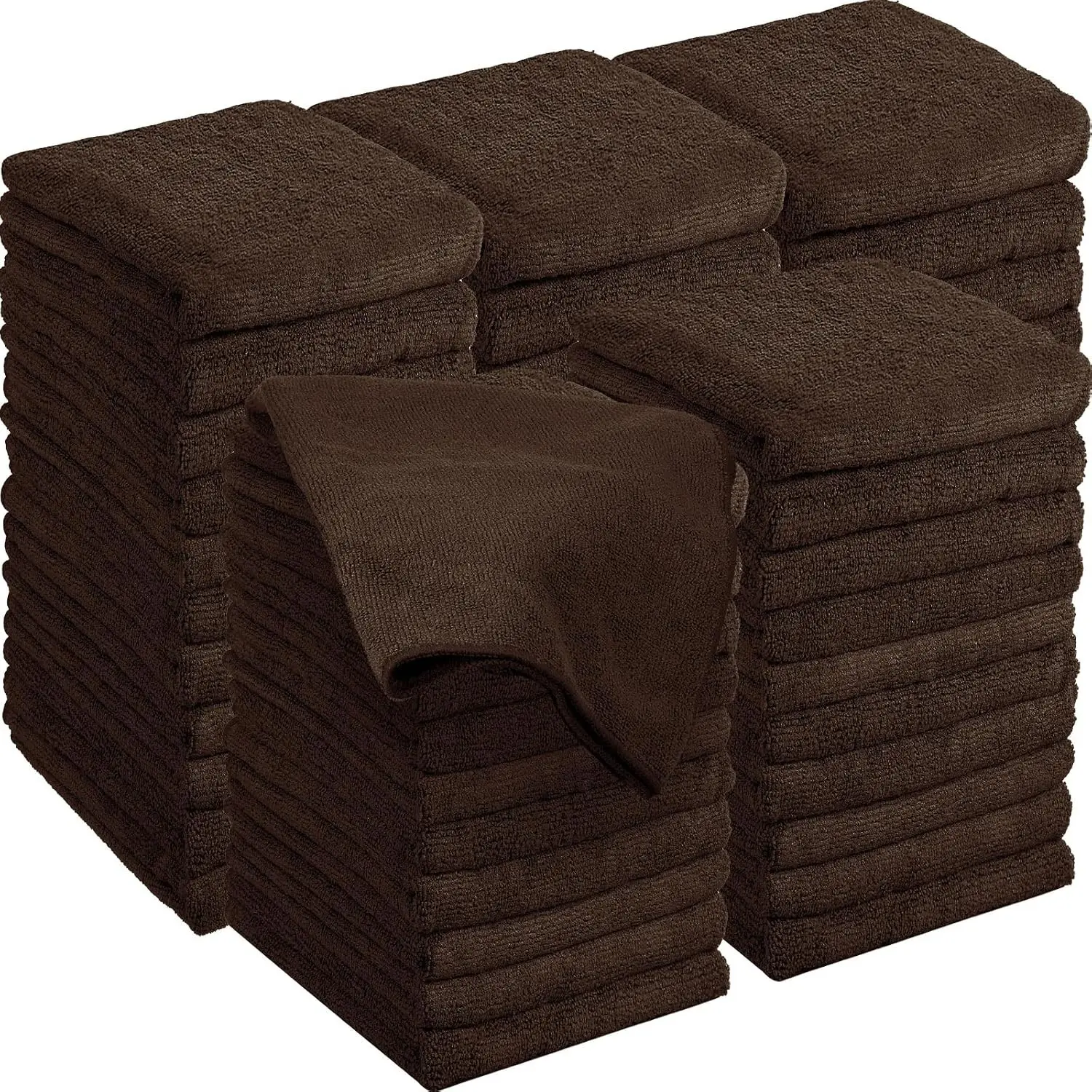 26 Pcs Salon Bleach Proof Towels Highly Absorbent Hair Towels Hand Facial Cloths Bleach Resistant for Salon Barber Spa Beauty Bath Hair Stylist(Brown,18 x 30 Inch,Classic)