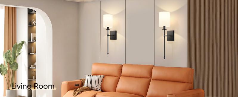 24.8in Rechargable Wall Sconces Set of 2 with Remote, Indoor Not Hardwired Dimmable Wall Lamps with White Fabric Shade, Rechargeable Wireless wall lights For Bedroom, 2 Bulbs Included 24.8in Rechargable Wall Sconces Set of 2 with Remote, Indoor Not Hardwired Dimmable Wall Lamps with White Fabric Shade, Rechargeable Wireless wall lights For Bedroom, 2 Bulbs Included