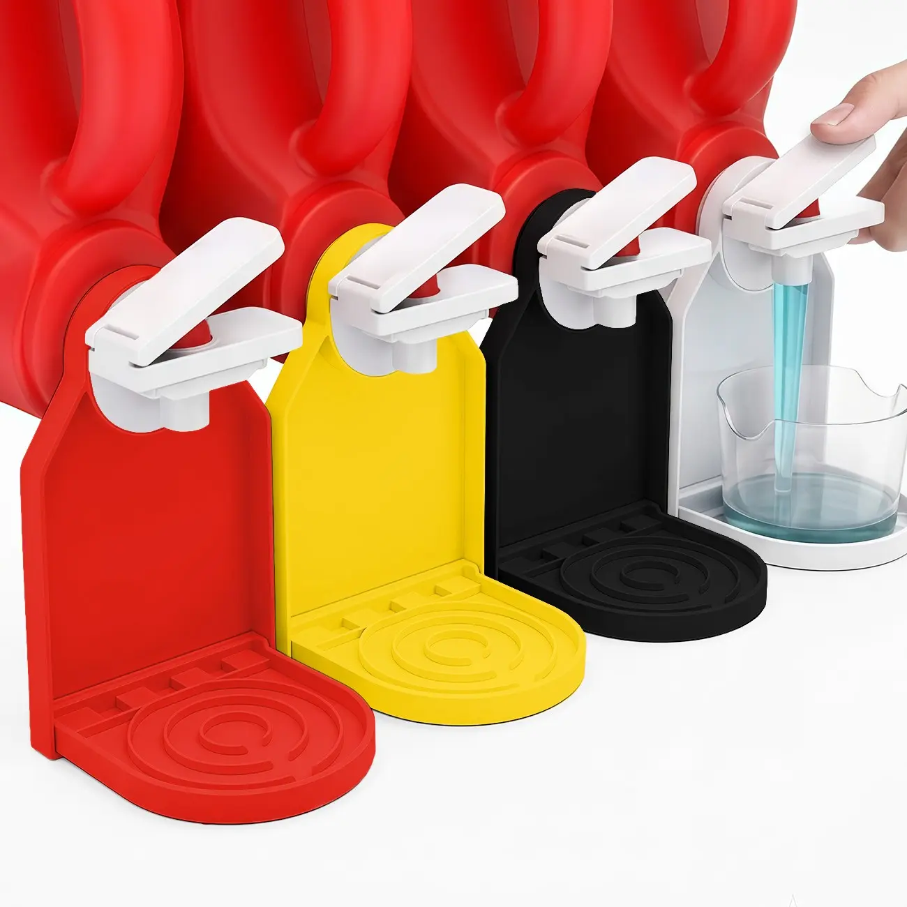 2-Pack Laundry Detergent Dispenser Holder, Leak-Proof Cup Rack, Essential Kitchen Accessory, Prevents Messy Spills, Easy to Use