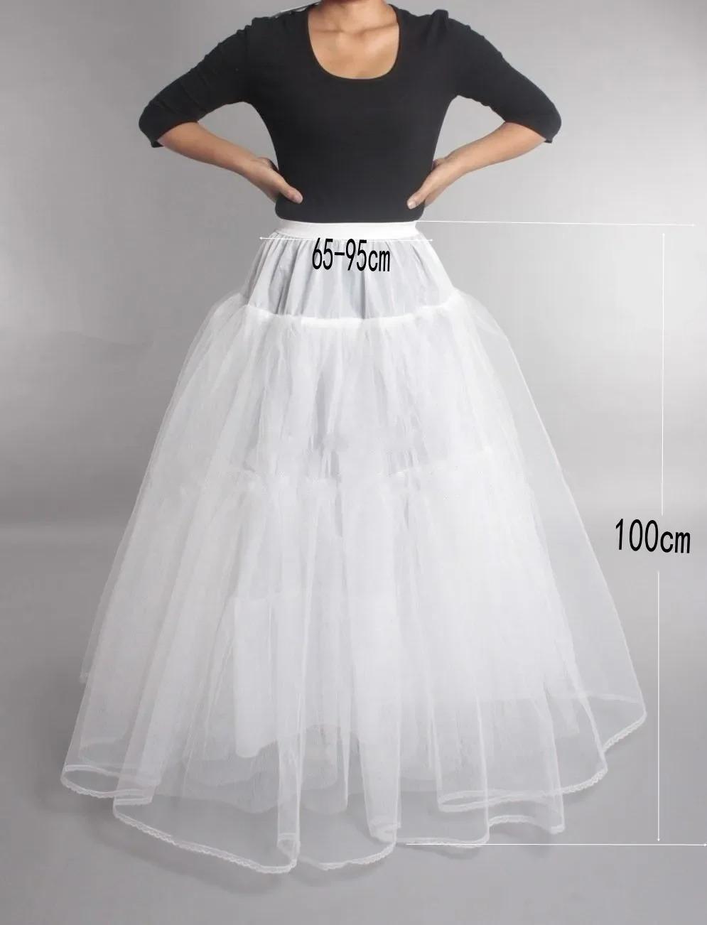 6 Rings Puffy Petticoat For Wedding Dress Ball Gown Mermaid A-Line Dresses Elastic Band Adjustable Waist Crinoline Underskirt