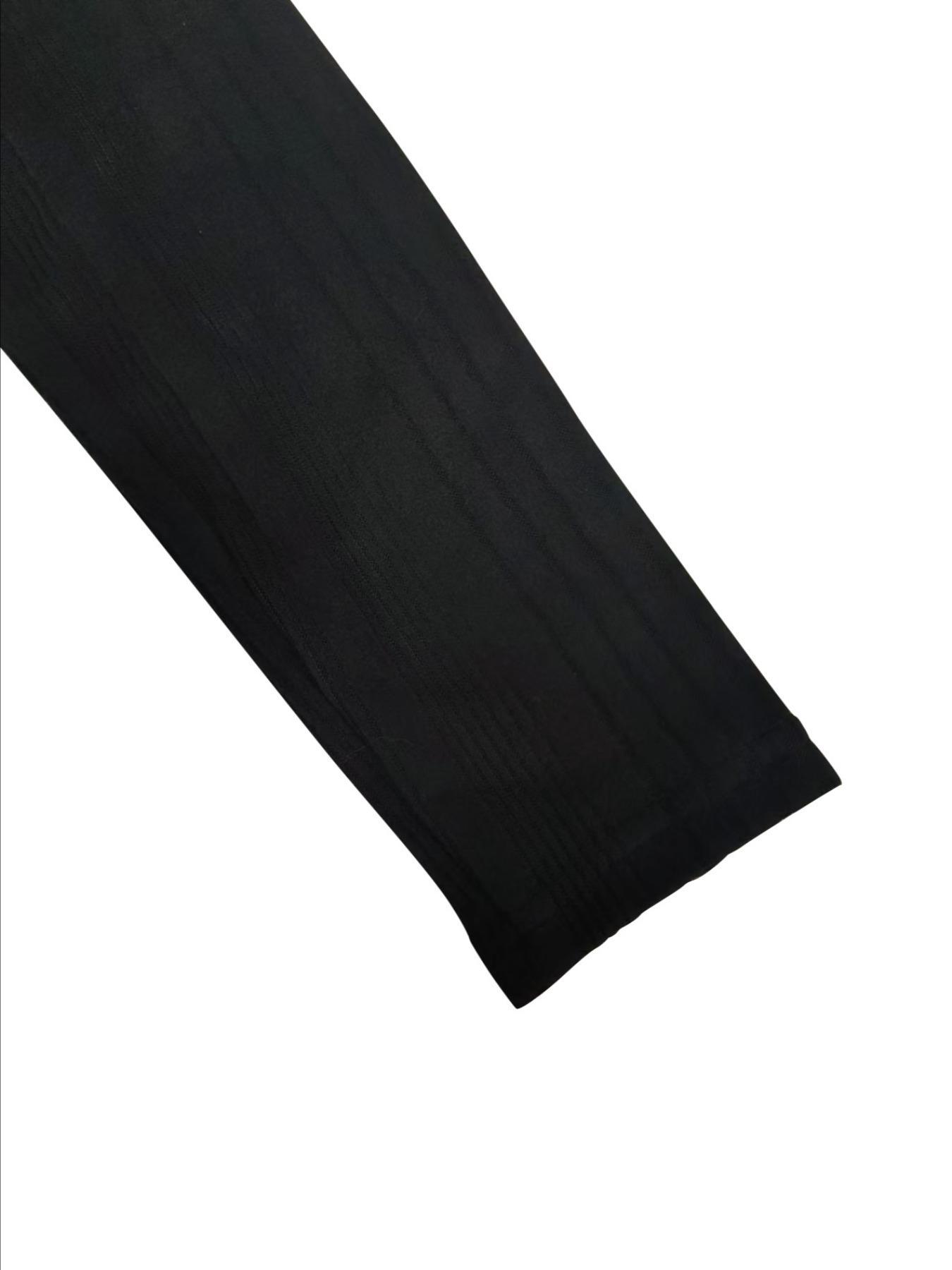 Women's Slim-Fit High Neck Long Sleeve T-Shirt, Button Decorated Top for Spring & Fall, Contemporary Plain Design, Casual Top, Casual Business Top