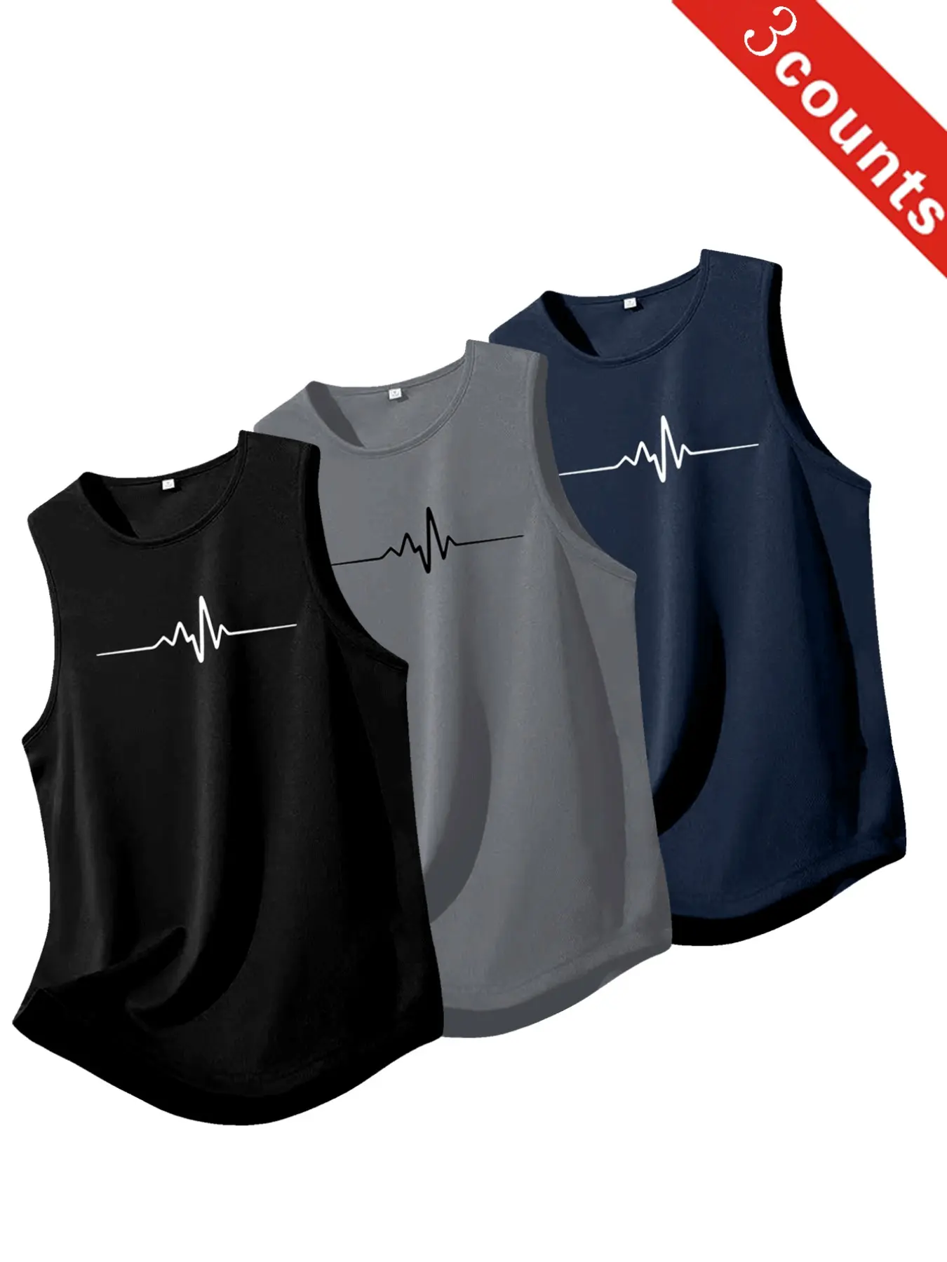Men's Breathable Sport Tank Top Set, Casual Loose-Fit Sleeveless Shirt, Sleeveless Sporty Design, Summer Workout Wear, Workout Clothing, Comfortable Moisture-Wicking Fabric, Sweat Wicking Vest