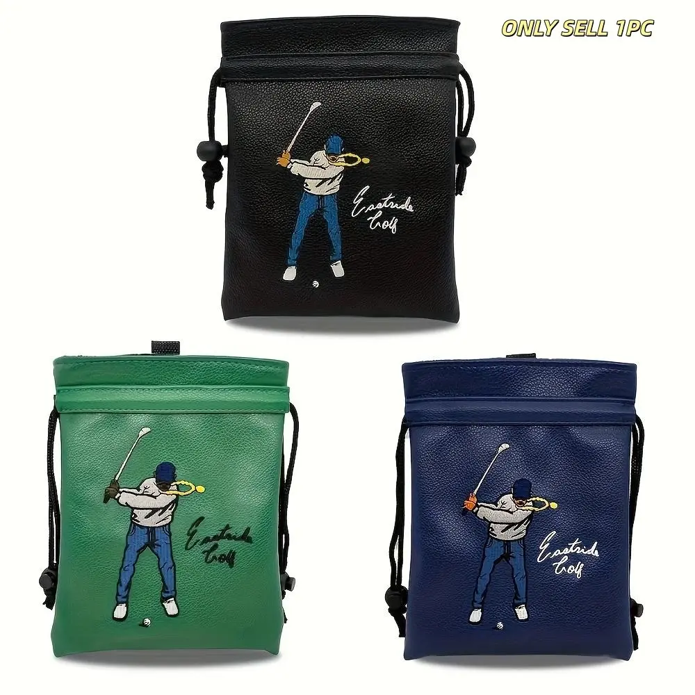 Golf Tee Pouch with Drawstring - Portable Golf Ball Handbag for Men and Women, Durable Golf Club Accessory, Golf Gear, and Ideal Gift for Golf Enthusiasts, Golf Pack, Golf Accessories