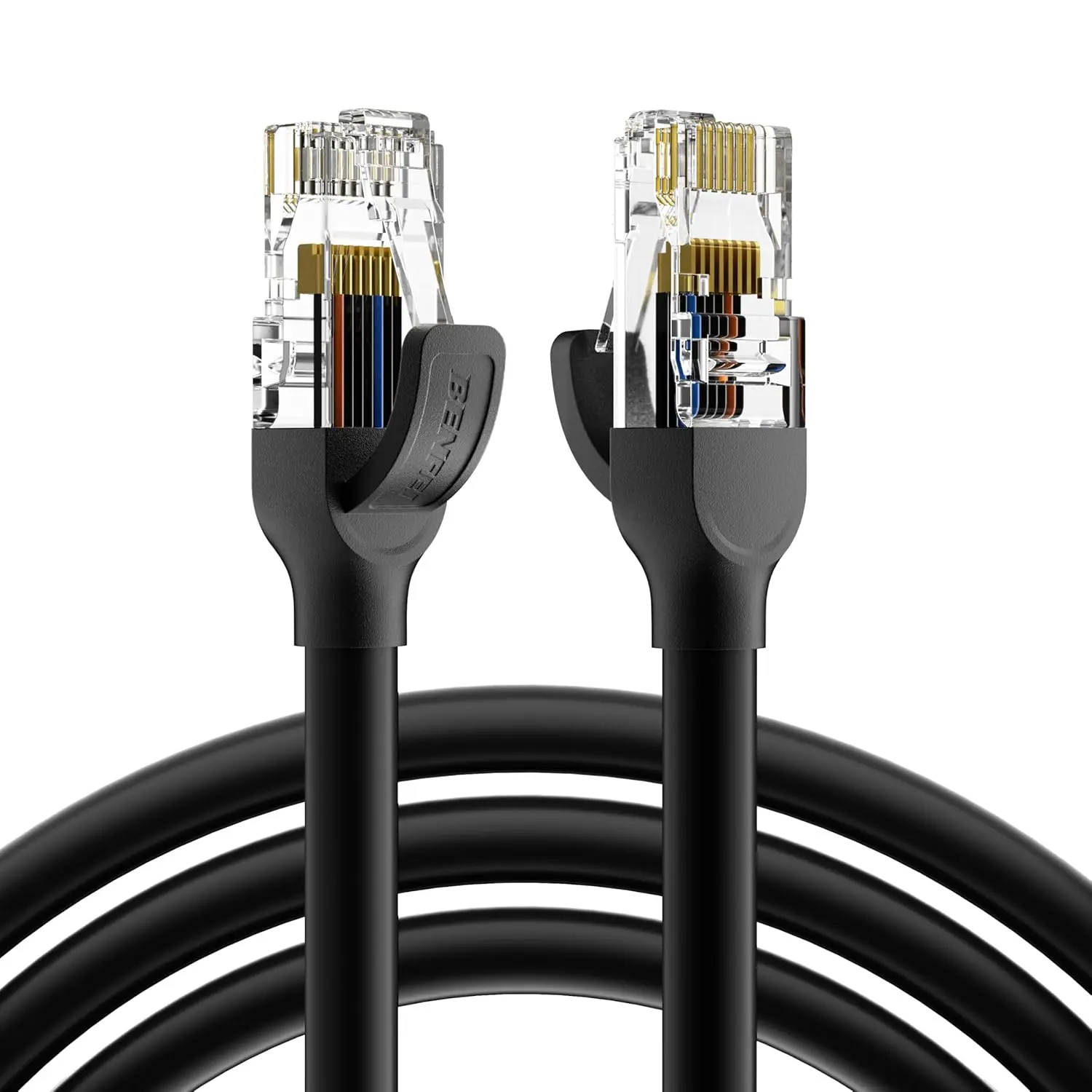 6 Ethernet  10ft, 250MHz 10Gbps Network , RJ45 LAN  for 10/100/1000/10000 Mbps Network, Compatible with Router, Modem, Gaming Console, Streaming Devices, Laptop, PC