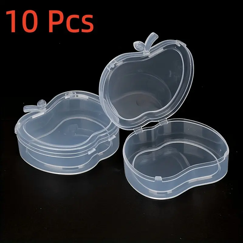 10-Piece Transparent Plastic Storage Box Set, Ideal for Cosmetics, Jewelry, Small Items, Portable Organizer for Home & Travel, Traveling Essentials