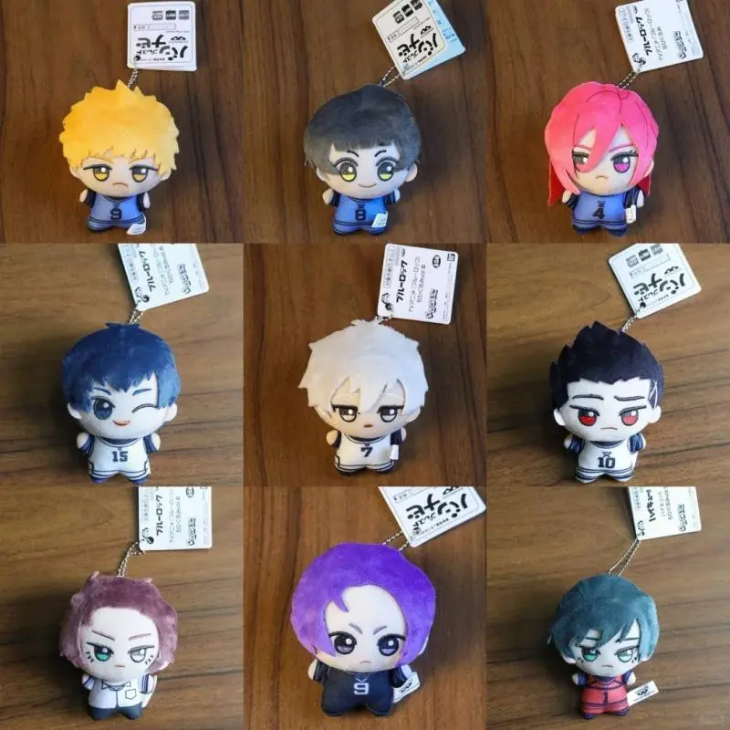 Hot Sale 10cm Blue Lock Hiori Isagi Yoichi Nagi Seishiro Mikage Doll Fluffy Maumet Pendant Puppet Keychain Keyring Charm Gifts