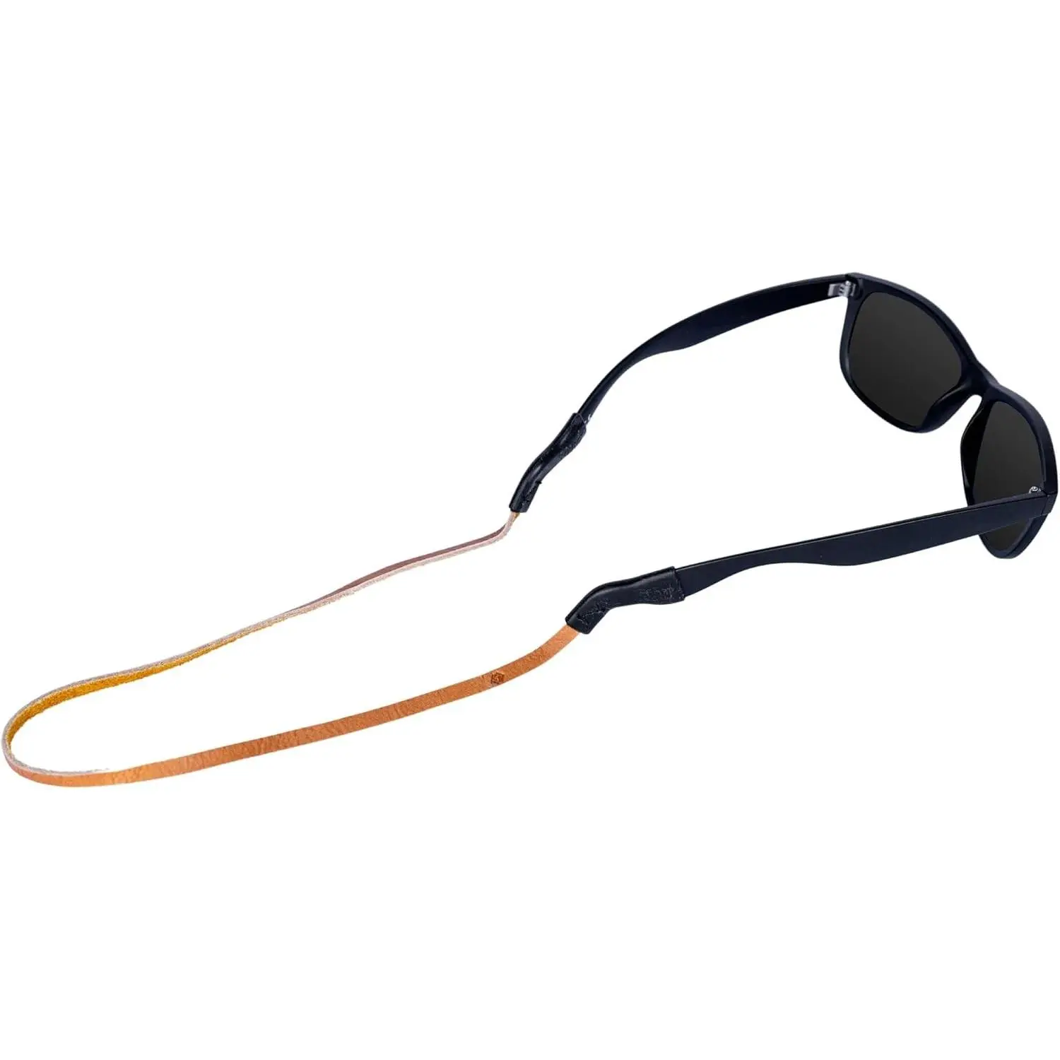 Slide Leather Sunglass Strap | 27" Adjustable Leather with Suede Backing, Waterproof, Lightweight Fit