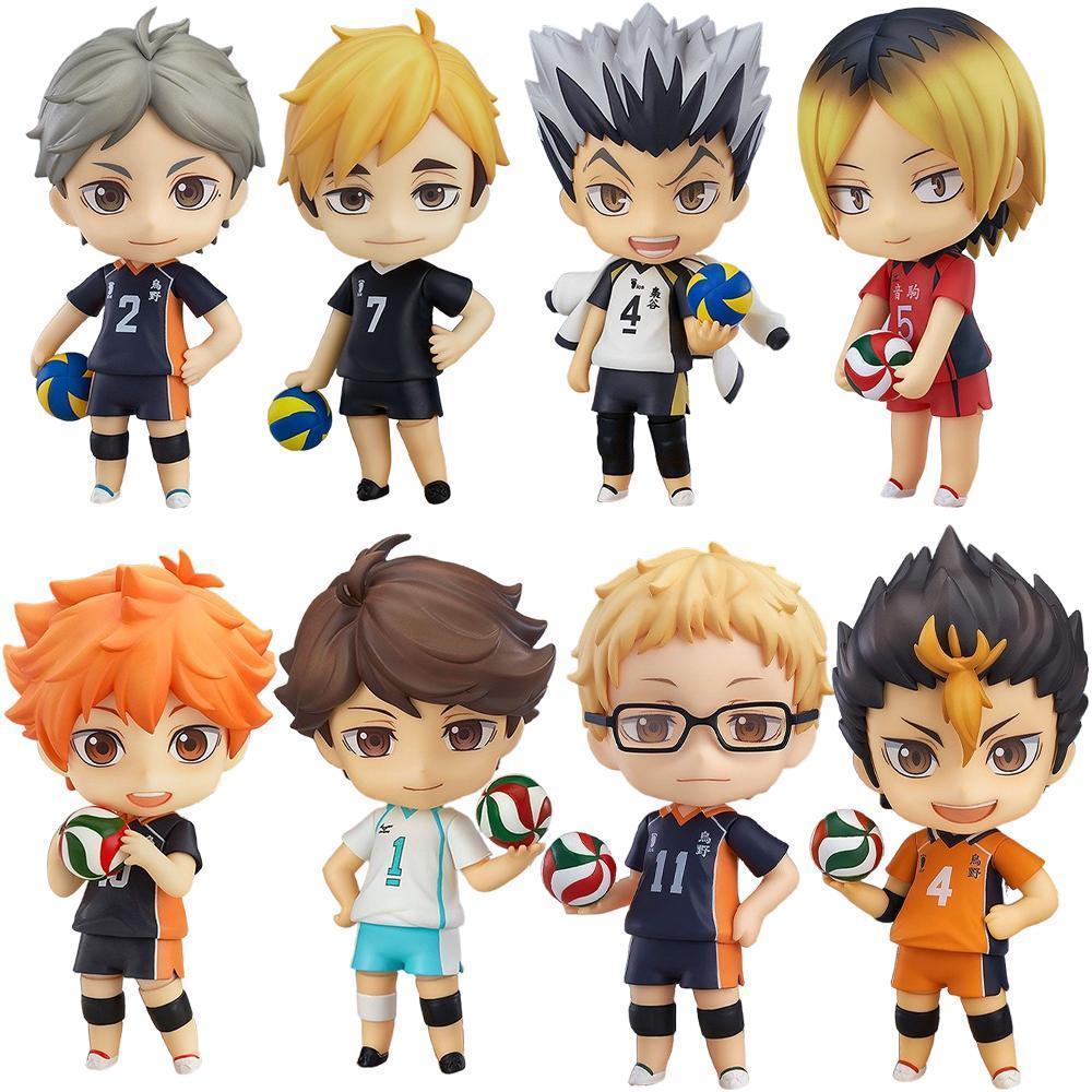 10CM Haikyuu Anime Nishinoya Yuu Hinata Shouyou Figure Suit Animation Model Toys Gifts Collection Decoration Ornaments PVC