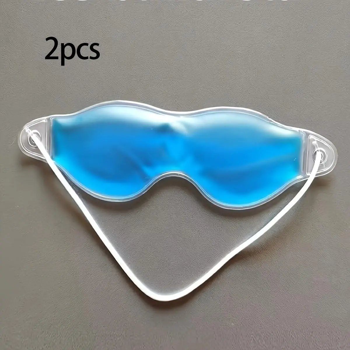 2-Pack Gel Eye Patches, Cold & Hot Reusable Eye Masks, Adjustable Strap, Relieves Eye Fatigue, Reduces Dark Circles, Eye Care Patch