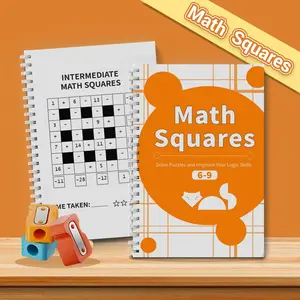 Math Squares Brain Game Workbook – Logic Number Puzzles for Smart Thinking