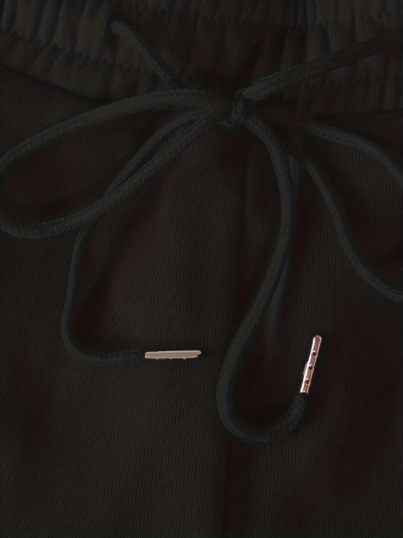 Women's Solid Drawstring Waist Sweatpants, Athleisure Pants, Casual Comfy Jogger Pants for Daily Wear, Ladies Bottoms for Spring & Fall