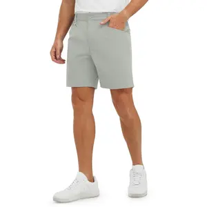 3-pack men's golf casual shorts, 7inch, 4-way stretch, elastic waistband, quick-dry, lightweight, suitable for casual work