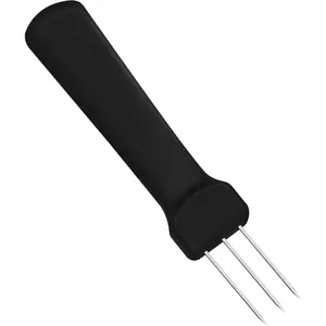 Sausage Pricker Tool, 3-Prong Stainless Steel Air Release Poker for Casings, 5.5" Ergonomic Salami Perforator, Dishwasher Safe for BBQ & Smoking