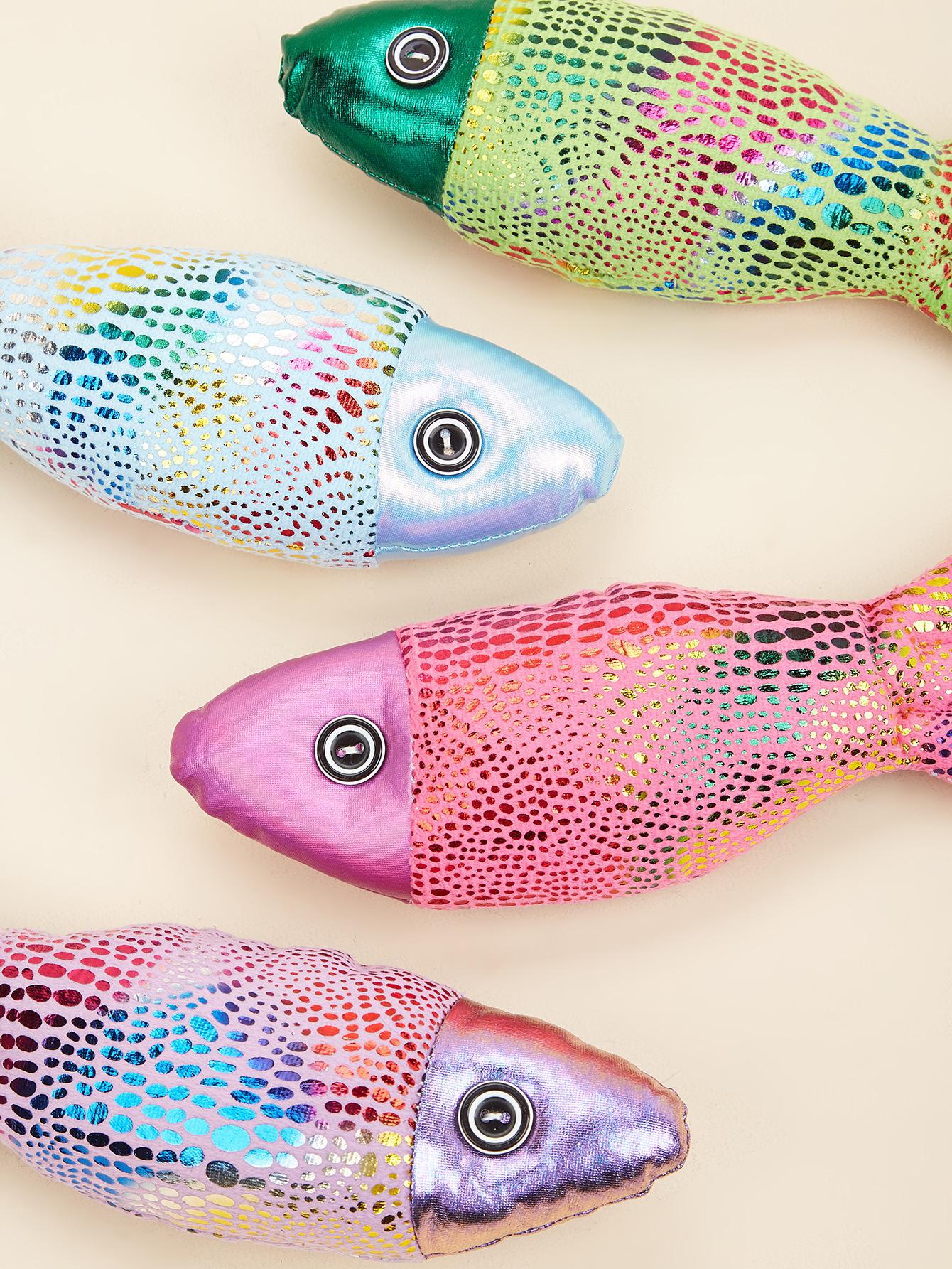 Plush Crinkle Fish Cat Toy with Bell - Realistic Kicker Filled with Catnip & Noise Paper - Soft Chew Toy for Indoor Cats - Cute & Durable silicone feeder shaped harness retractable leashes jumping Adjustable Stainless Steel Martingale Collar LED filter