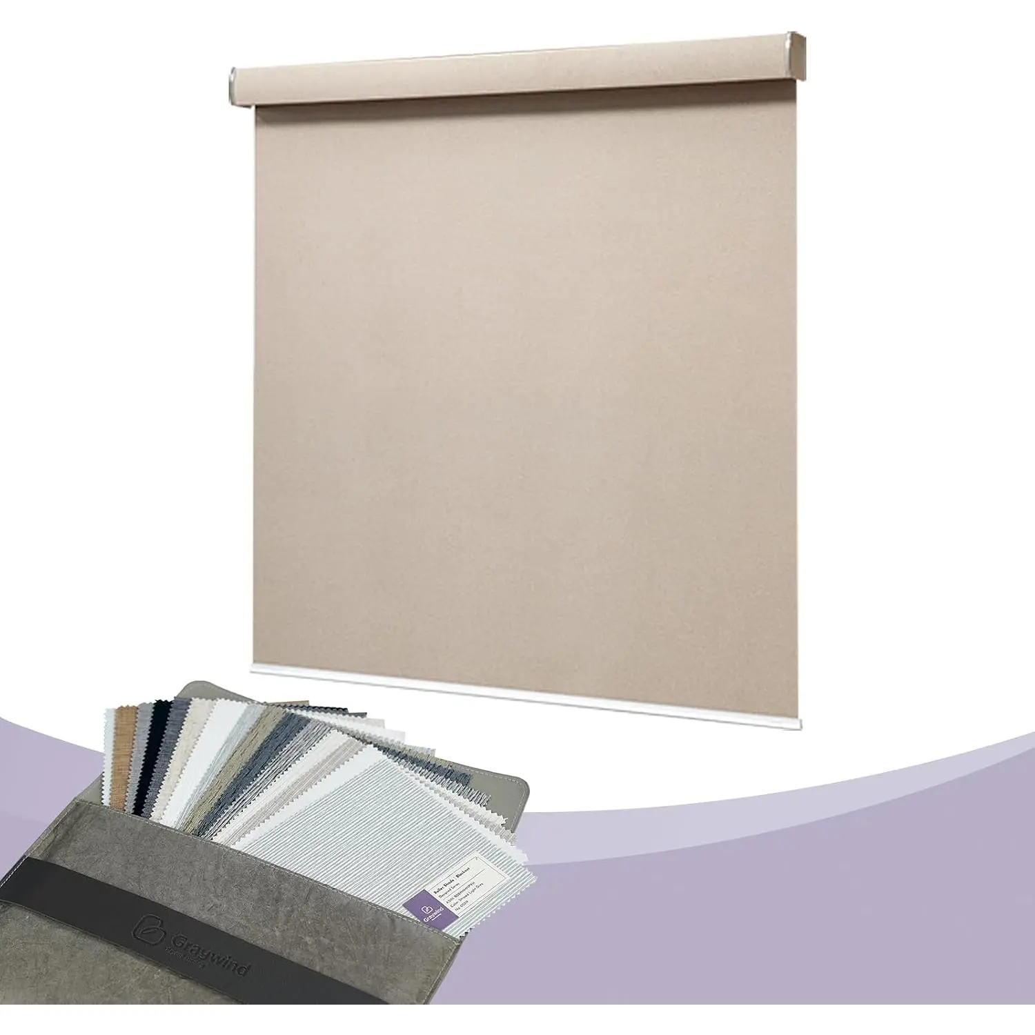 Blackout Roller Shades Roller Blinds Window Blinds with Valance,  Size (Fabric Samples)